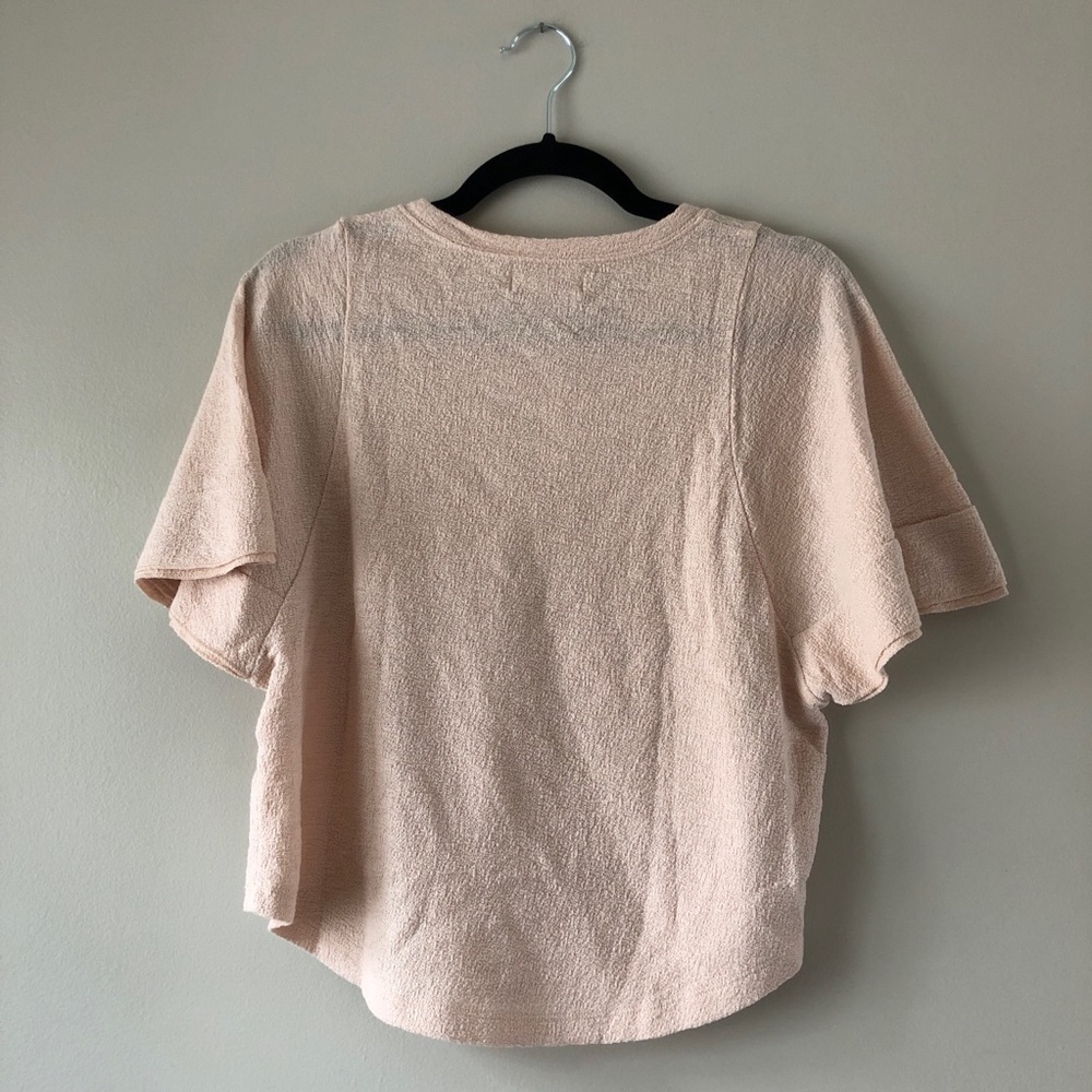Madewell Texture & Thread Flutter-Sleeve Top - image 6